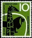 Bund, Michel Nr. 288 postfrisch - 100 Jahre Zoologischer Garten Frankfurt a. M. 1958