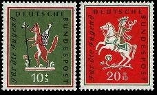 Bund, Michel Nr. 286-287 postfrisch - Volkslieder 1958