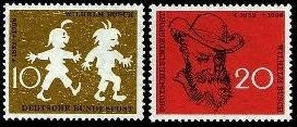 Bund, Michel Nr. 281-282 postfrisch - Wilhelm Busch | Max & Moritz