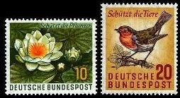 Bund, Michel Nr. 274-275 postfrisch - Naturschutz 1957