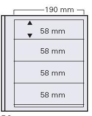 SAFE dual Blankoblatt mit 4 Streifen (5 Stück)
