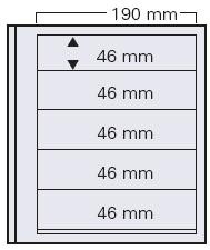 SAFE dual Blankoblatt mit 5 Streifen (5 Stück)