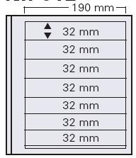 SAFE dual Blankoblatt mit 7 Streifen (5 Stück)