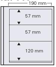 5 SAFE Blankoblatt mit 3 Streifen 57/57/120 mm (5 Stück)