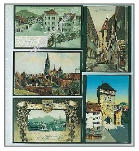 10 Einsteckblätter für alte Postkarten