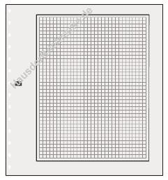 SAFE 10 Karton-Blankoblatt weiß schwarzer Rand/ graues Netz