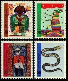 Bund, Michel Nr. 660-663 postfrisch - Kinderzeichnungen Jugend 1971