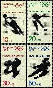 Bund, Michel Nr. 680-683 postfrisch - Olympiade Sapporo 1972