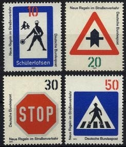 Bund, Michel Nr. 665-668 postfrisch - Neue Regeln im Straßenverkehr (I)