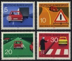 Bund, Michel Nr. 670-673 postfrisch - Neue Regeln im Straßenverkehr (II)