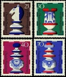 Bund, Michel Nr. 742-745 postfrisch - Schach / Schachfiguren Wohlfahrt 1972