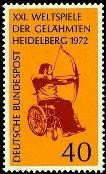 Bund, Michel Nr. 733 postfrisch - Weltspiele der Gelähmten Heidelberg 1972