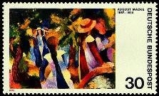Bund, Michel Nr. 816 postfrisch - Expressionismus August Macke