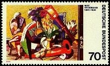Bund, Michel Nr. 822 postfrisch - Expressionismus Max Beckmann