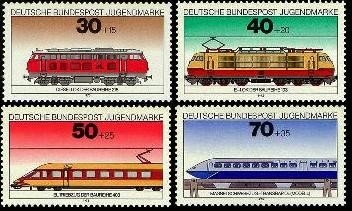 Bund, Michel Nr. 836-839 postfrisch - Lokomotiven