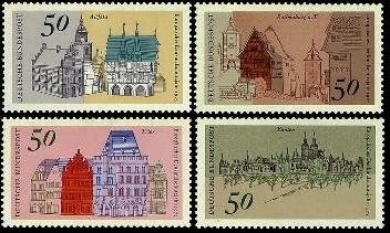 Bund, Michel Nr. 860-863 postfrisch - Europäisches Denkmalschutzjahr
