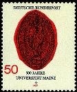 Bund, Michel Nr. 938 postfrisch - 500 Jahre Universität Mainz