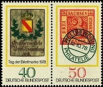 Bund, Michel Nr. 980-981 Zusammendruck postfrisch - Tag der Briefmarke 1978