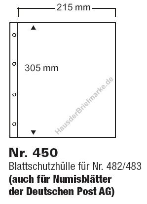 5 Blattschutzhüllen für SA-482 / SA-483