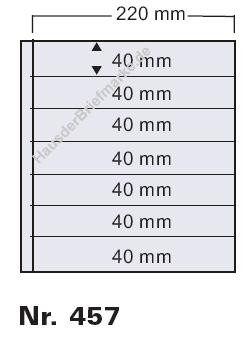 5 Einsteckblätter mit 7 Streifen