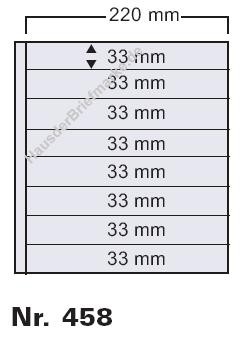 5 Einsteckblätter mit 8 Streifen