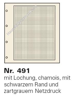 10 Blankoblätter chamois mit Netzdruck