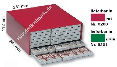 BEBA Münzen-Gehäuse Mini ROT (leer)