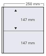 5 Garant Einsteckblätter weiß 2 Streifen