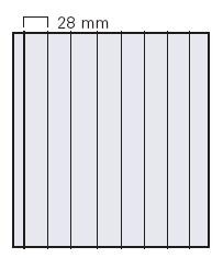 5 Garant Einsteckblätter transparent 8 Spalten vertikal