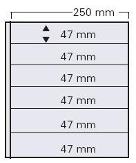 5 Garant Einsteckblätter weiß 6 Streifen
