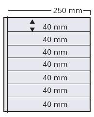 5 Garant Einsteckblätter weiß 7 Streifen