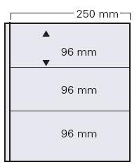 5 Garant Einsteckblätter schwarz 3 Streifen