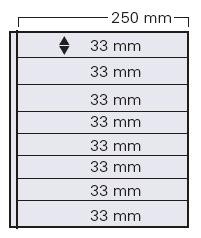 5 Garant Einsteckblätter schwarz 8 Streifen