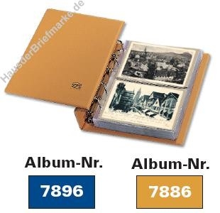 Compact-Album für alte Postkarten braun