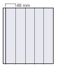 5 Garant Einsteckblätter transparent 5 Spalten vertikal