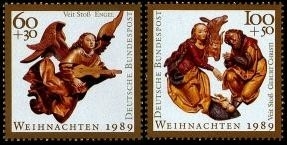 Bund, Michel Nr. 1442-1443 postfrisch - Weihnachten 1985