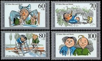 Bund, Michel Nr. 1455-1458 postfrisch - Max & Moritz