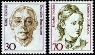 Bund, Michel Nr. 1488-1489 postfrisch - Käthe Kollwitz & Elisabet Boehm