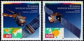 Bund, Michel Nr. 1526-1527 postfrisch - CEPT 1991 Europäische Weltraumfahrt
