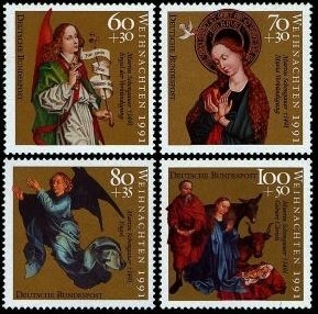 Bund, Michel Nr. 1578-1581 postfrisch - Weihnachten 1991