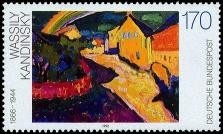 Bund, Michel Nr. 1619 postfrisch - Murnau mit Regenbogen; von Wassily Kandinsky (1866-1944)