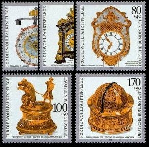Bund, Michel Nr. 1631-1635 postfrisch - Kostbare alte Uhren