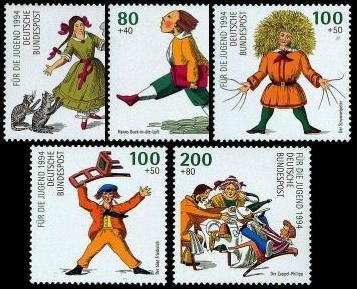 Bund, Michel Nr. 1726-1730 postfrisch - Struwwelpeter