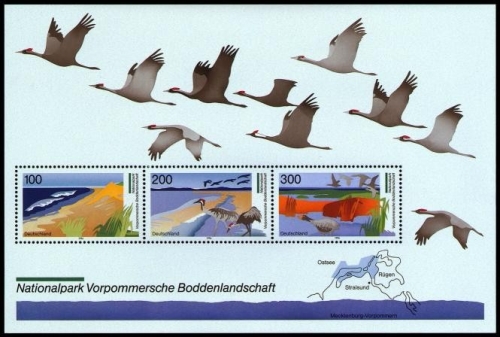 Bund, Block 36 postfrisch - Nationalparks Vorpommersche Boddenlandschaft
