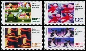 Bund, Michel Nr. 1968-1971 postfrisch - Sporthilfe 1998