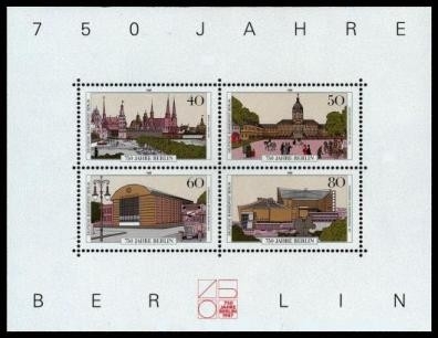 Berlin, Block 8 postfrisch - 750 Jahre Berlin