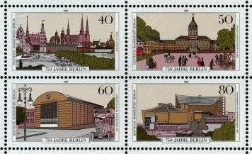 Berlin, Michel Nr. 772-775 postfrisch - Einzelmarken aus Block 8