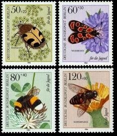 Berlin, Michel Nr. 712-715 postfrisch - Insekten
