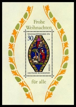 Berlin, Block 5 postfrisch - Weihnachten 1976