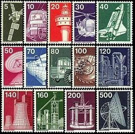 Berlin, Michel Nr. 494-507 postfrisch - Freimarken: Industrie und Technik (I)